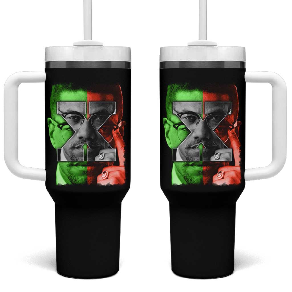 Malcolm X Tumbler With Handle Black History Month - Wonder Print Shop