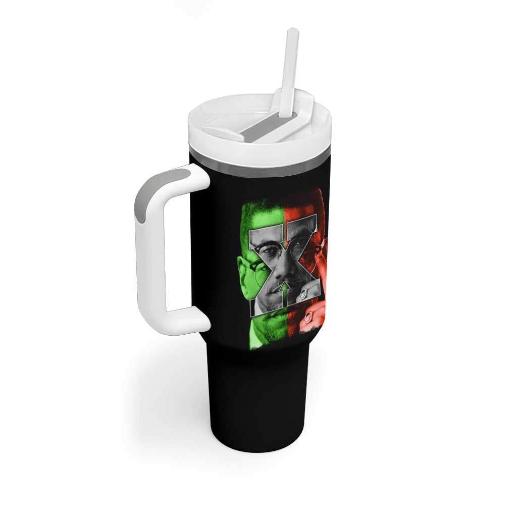 Malcolm X Tumbler With Handle Black History Month - Wonder Print Shop