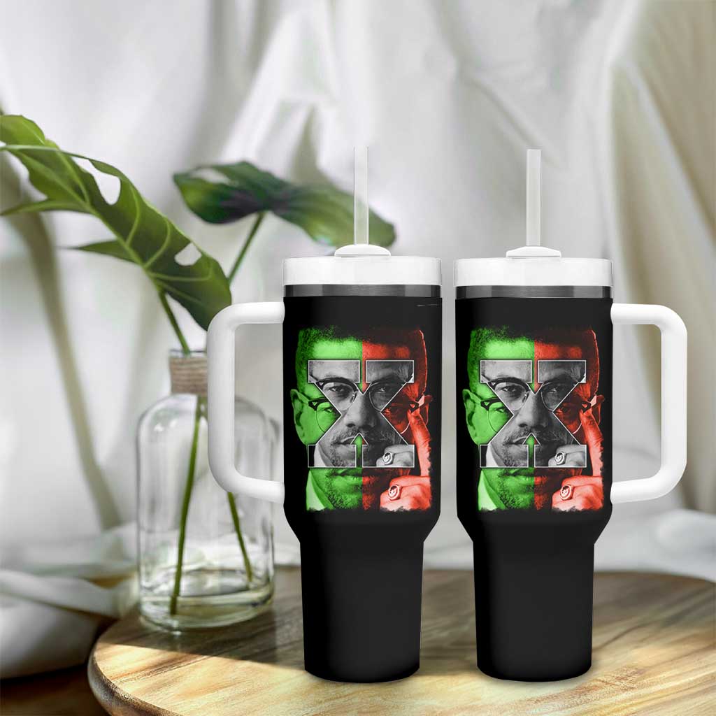 Malcolm X Tumbler With Handle Black History Month - Wonder Print Shop