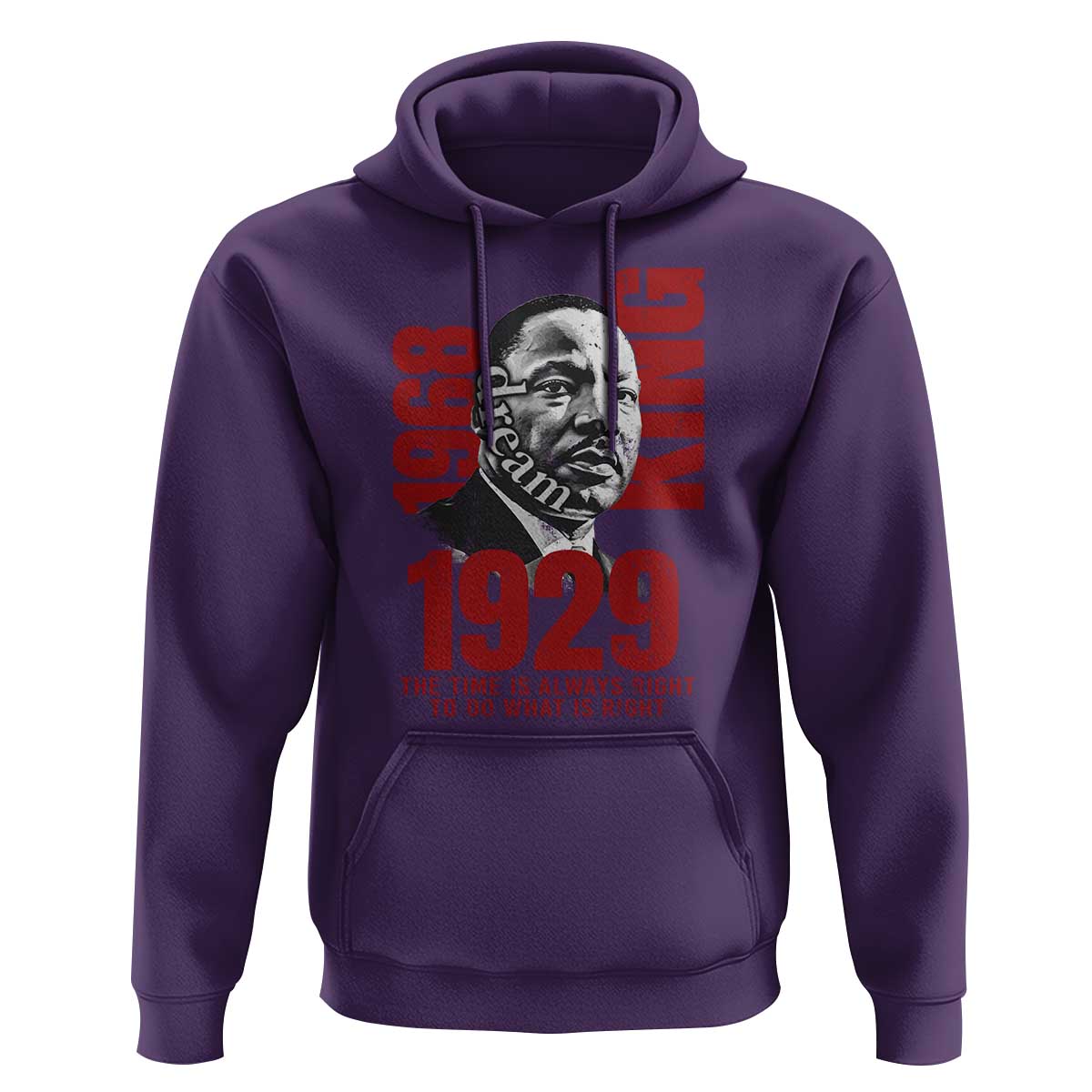 Martin Luther King HoodieThe Time Is Always Right To Do What Is Right