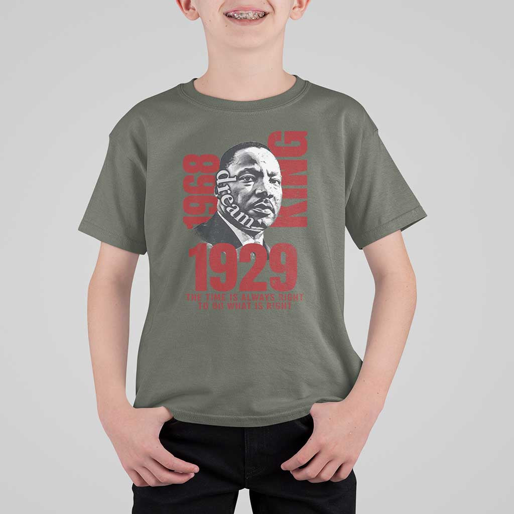Martin Luther King T Shirt For KidThe Time Is Always Right To Do What Is Right