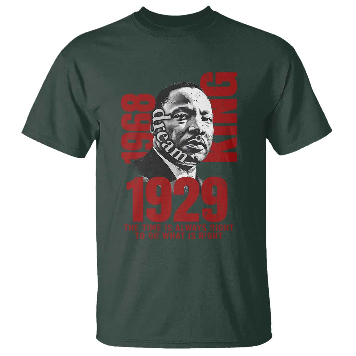 Martin Luther King T ShirtThe Time Is Always Right To Do What Is Right