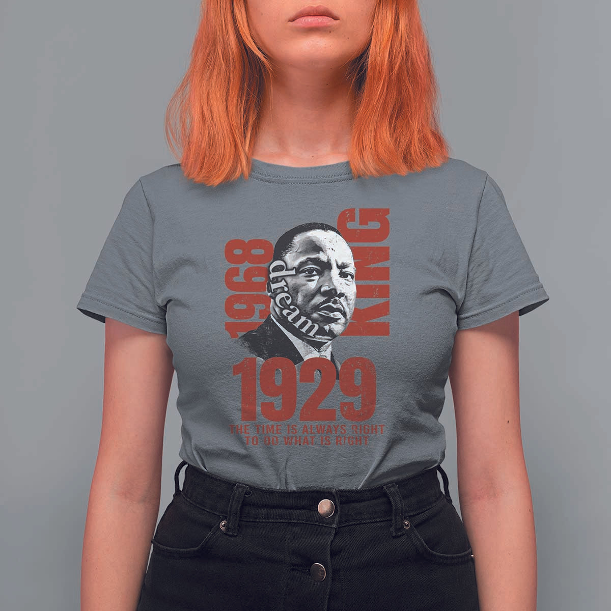Martin Luther King T Shirt For WomenThe Time Is Always Right To Do What Is Right