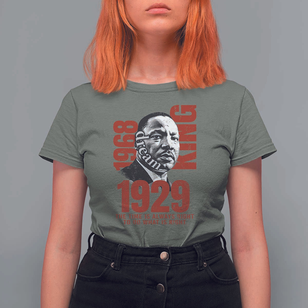 Martin Luther King T Shirt For WomenThe Time Is Always Right To Do What Is Right