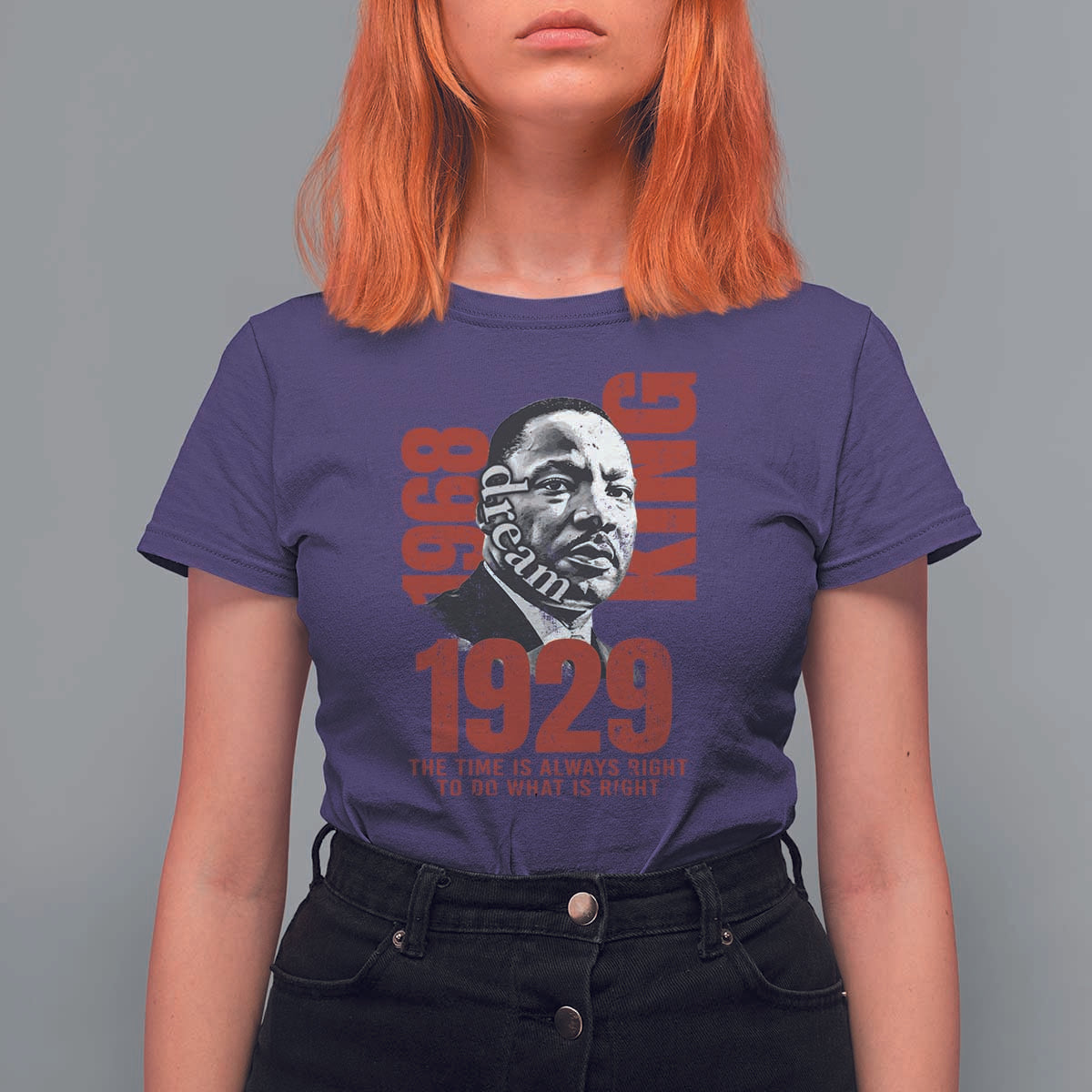 Martin Luther King T Shirt For WomenThe Time Is Always Right To Do What Is Right