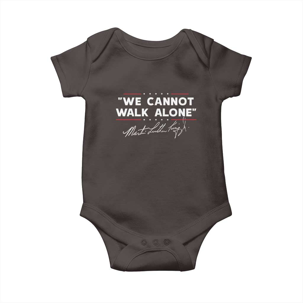 Martin Luther King Jr. Baby Onesie We Cannot Walk Alone MLK Day