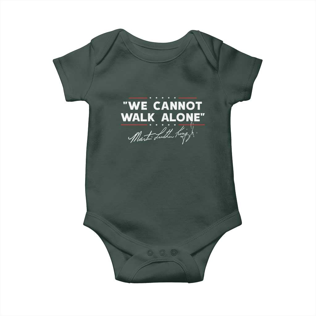 Martin Luther King Jr. Baby Onesie We Cannot Walk Alone MLK Day