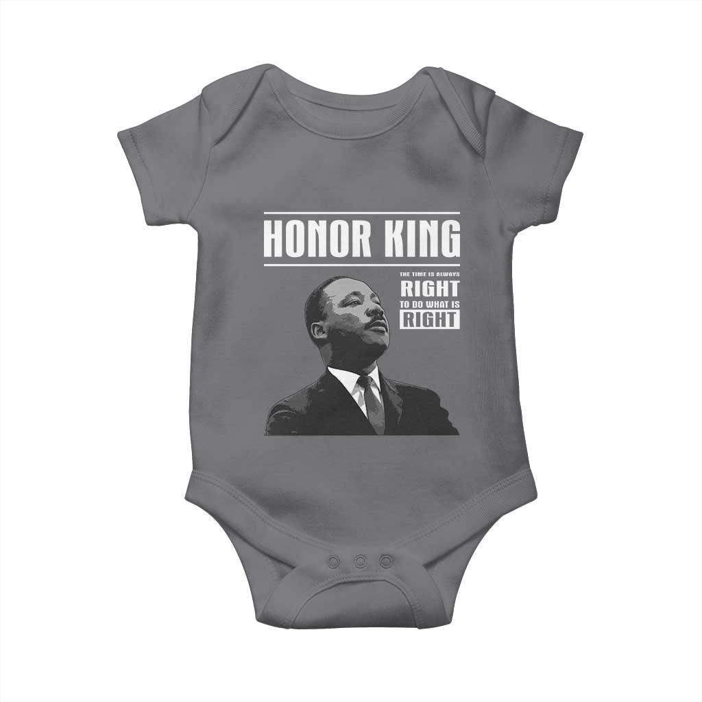 Martin Luther King Baby Onesie The Time Is Always Right To Do What Is Right - Wonder Print Shop
