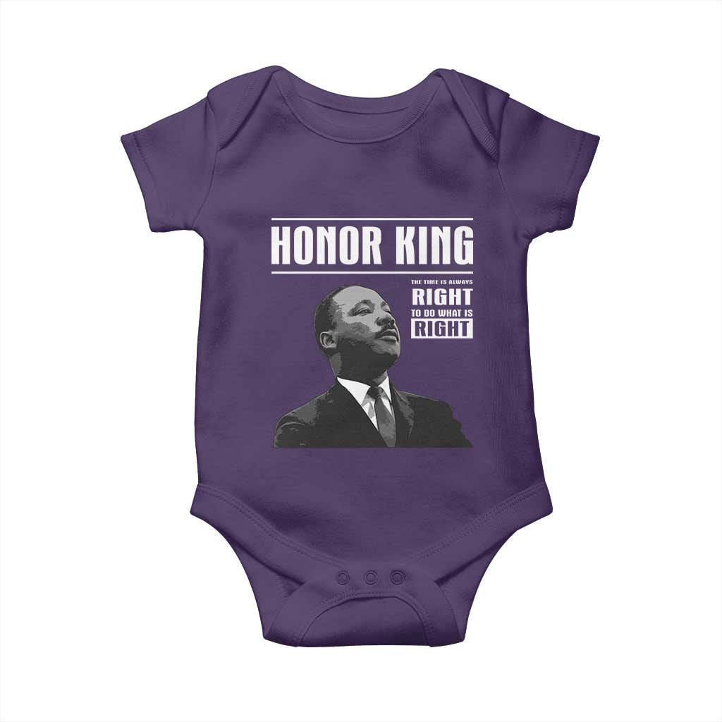 Martin Luther King Baby Onesie The Time Is Always Right To Do What Is Right - Wonder Print Shop