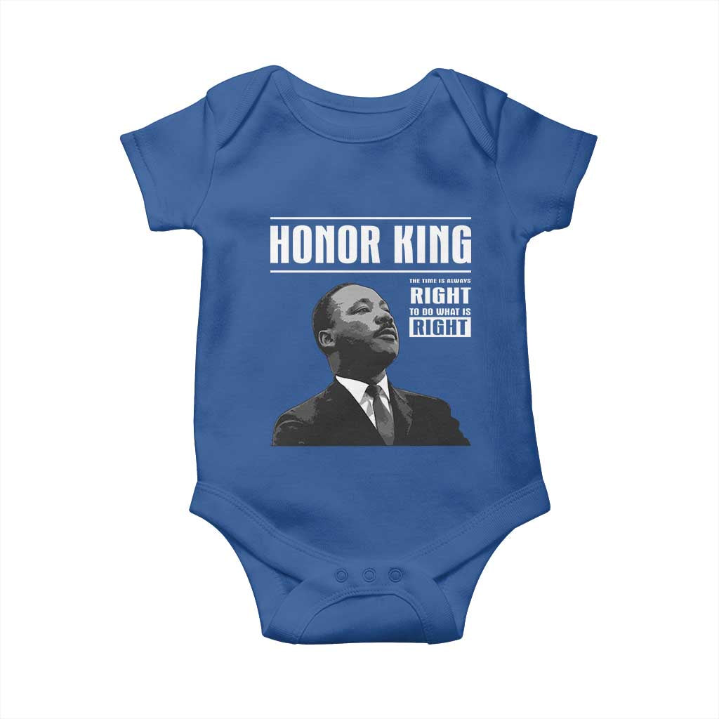 Martin Luther King Baby Onesie The Time Is Always Right To Do What Is Right - Wonder Print Shop