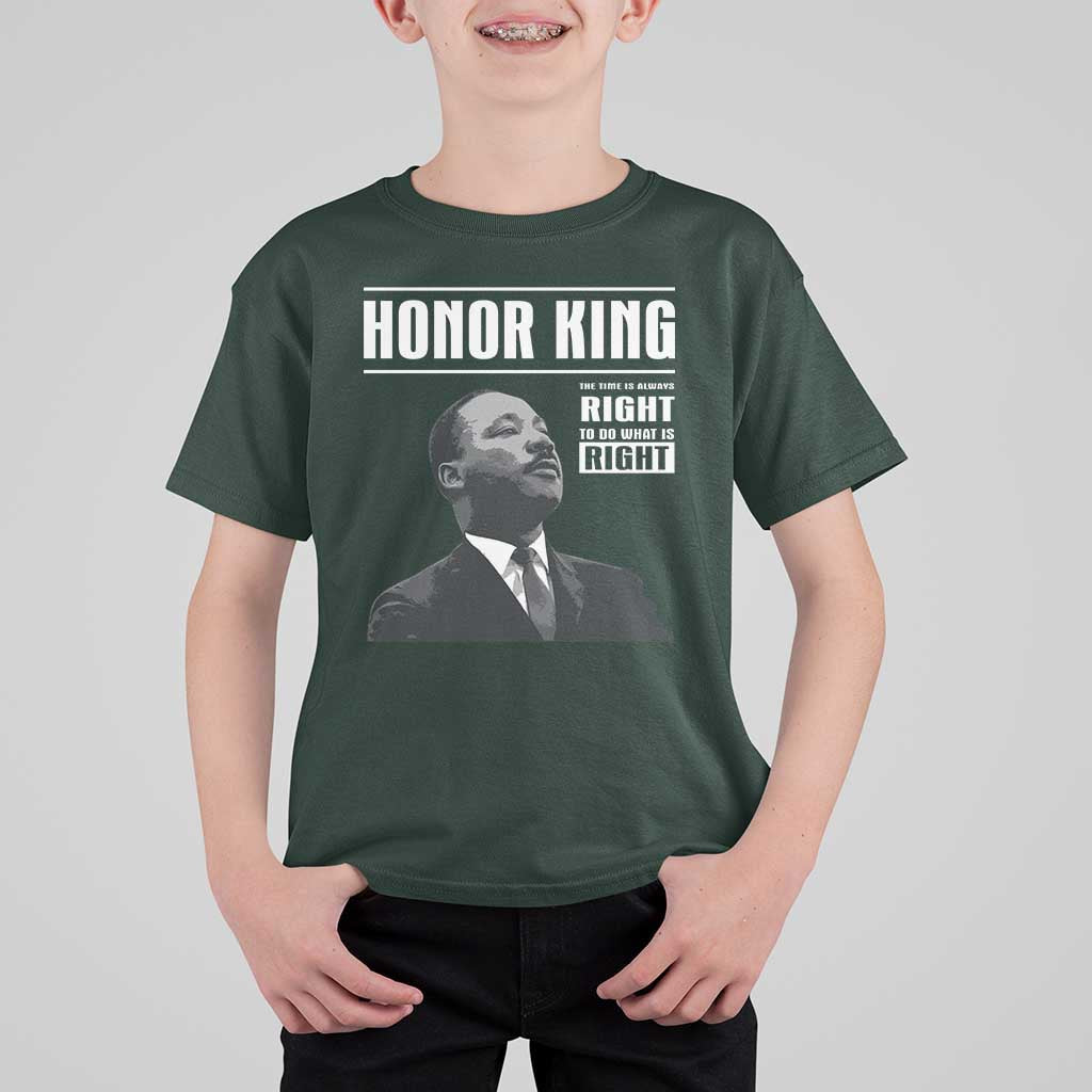 Martin Luther King T Shirt For Kid The Time Is Always Right To Do What Is Right - Wonder Print Shop