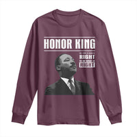 Martin Luther King Long Sleeve Shirt The Time Is Always Right To Do What Is Right - Wonder Print Shop