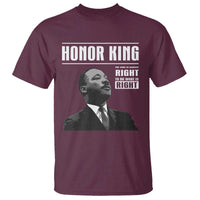 Martin Luther King T Shirt The Time Is Always Right To Do What Is Right - Wonder Print Shop