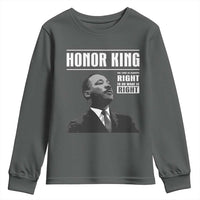 Martin Luther King Youth Sweatshirt The Time Is Always Right To Do What Is Right - Wonder Print Shop