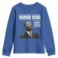 Martin Luther King Youth Sweatshirt The Time Is Always Right To Do What Is Right - Wonder Print Shop