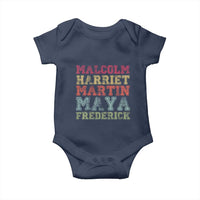Black History Month Baby Onesie Malcolm Harriet Martin Maya Frederick Civil Right Leaders - Wonder Print Shop