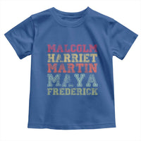 Black History Month Toddler T Shirt Malcolm Harriet Martin Maya Frederick Civil Right Leaders - Wonder Print Shop