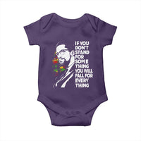 Malcolm X Inspirational Baby Onesie If You Dont Stand For Something You Will Fall For Anything - Wonder Print Shop