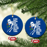 Malcolm X Inspirational Ceramic Ornament If You Dont Stand For Something You Will Fall For Anything - Wonder Print Shop