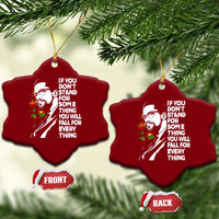 Malcolm X Inspirational Ceramic Ornament If You Dont Stand For Something You Will Fall For Anything - Wonder Print Shop