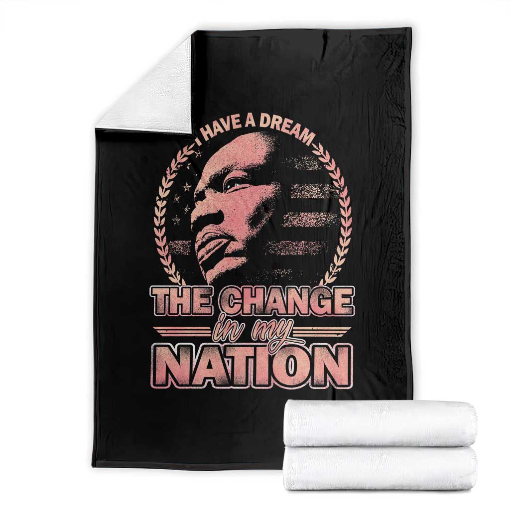 Martin Luther King Throw Blanket Retro Black History Month Civil Rights - Wonder Print Shop