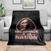 Martin Luther King Throw Blanket Retro Black History Month Civil Rights - Wonder Print Shop