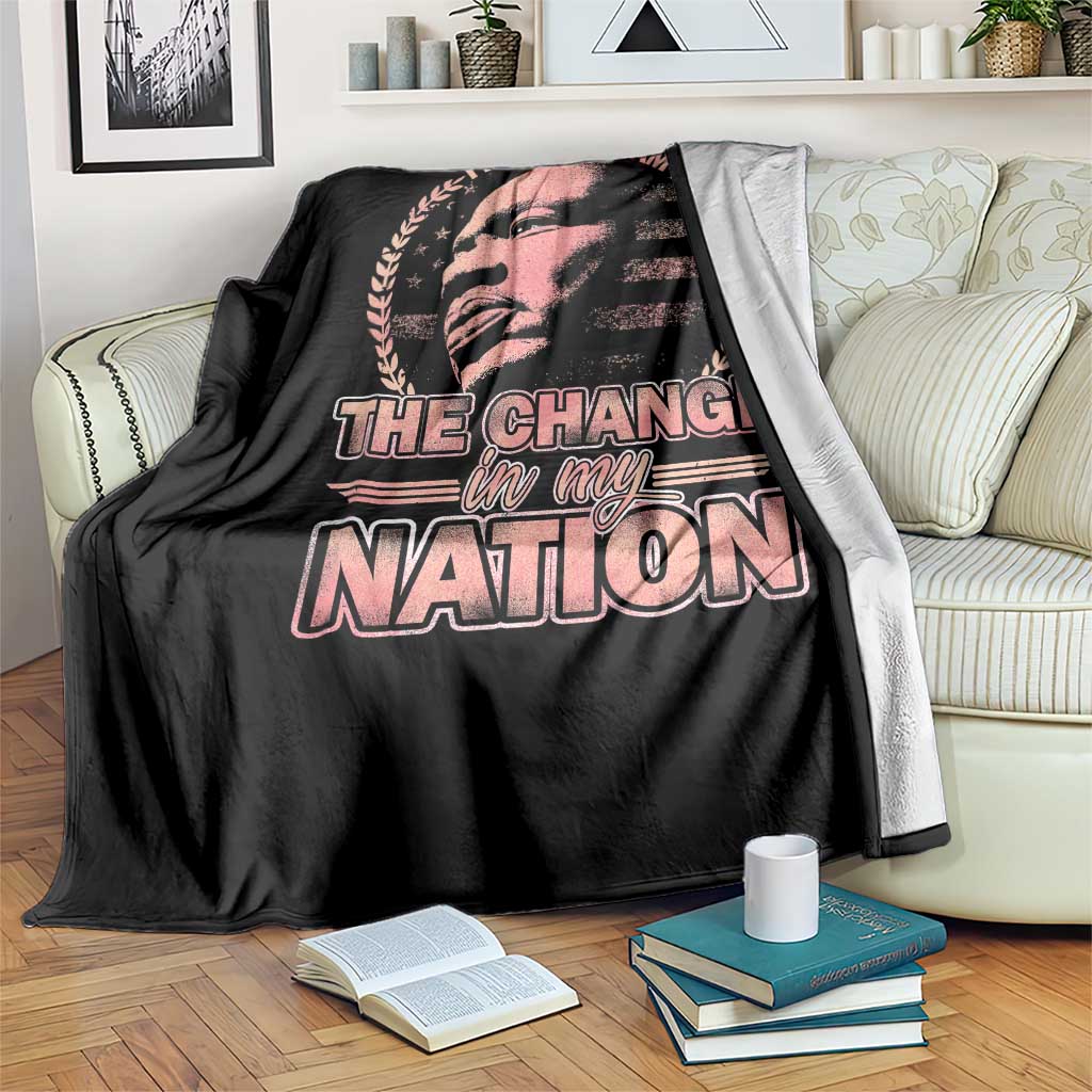 Martin Luther King Throw Blanket Retro Black History Month Civil Rights - Wonder Print Shop