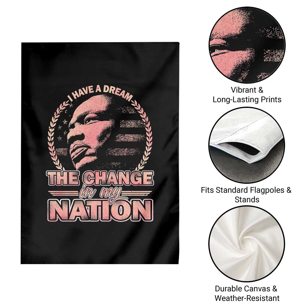 Martin Luther King Garden Flag Retro Black History Month Civil Rights - Wonder Print Shop