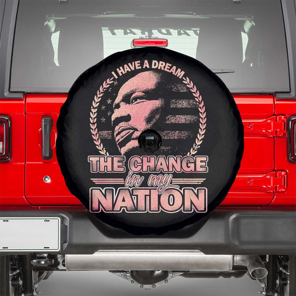 Martin Luther King Spare Tire Cover Retro Black History Month Civil Rights - Wonder Print Shop