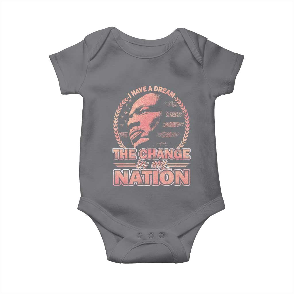 Martin Luther King Baby Onesie Retro Black History Month Civil Rights - Wonder Print Shop