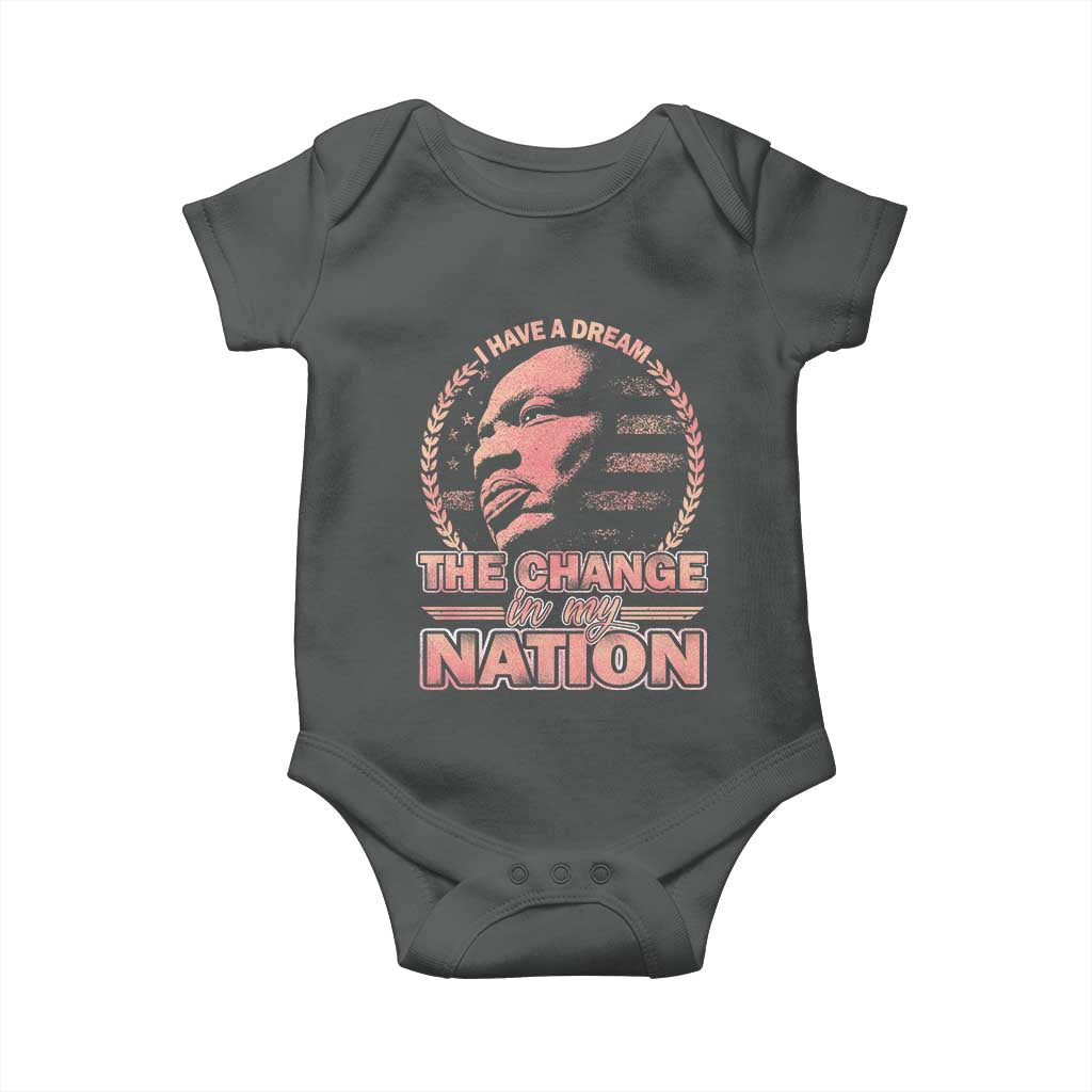 Martin Luther King Baby Onesie Retro Black History Month Civil Rights - Wonder Print Shop