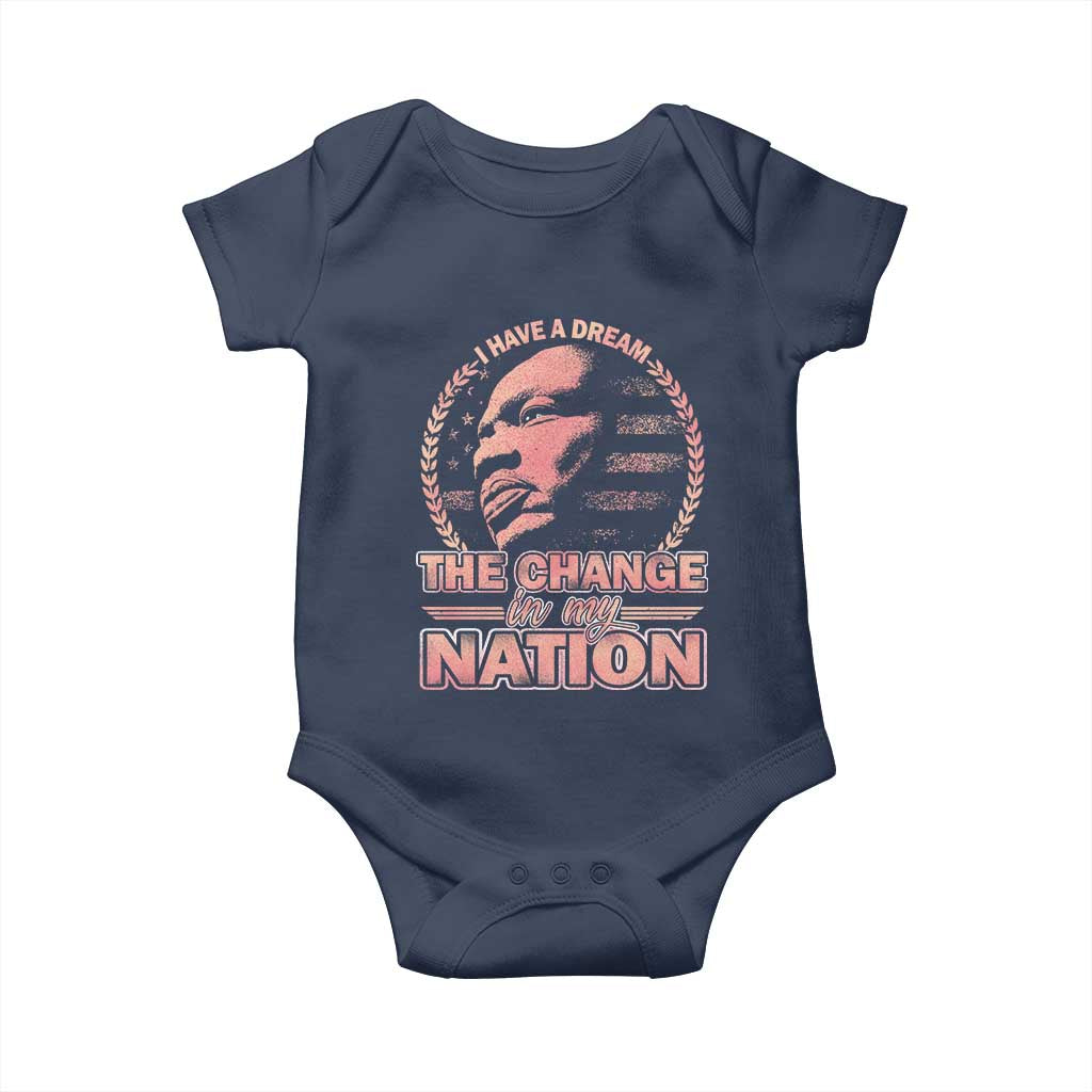 Martin Luther King Baby Onesie Retro Black History Month Civil Rights - Wonder Print Shop