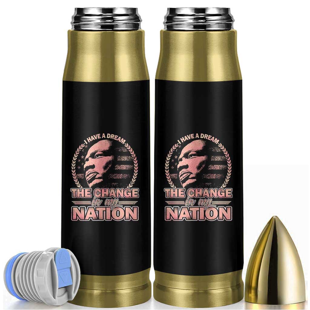 Martin Luther King Bullet Tumbler Retro Black History Month Civil Rights - Wonder Print Shop