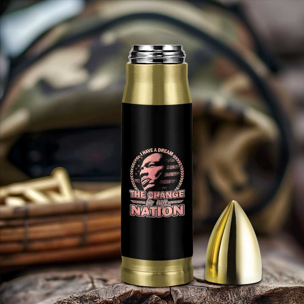 Martin Luther King Bullet Tumbler Retro Black History Month Civil Rights - Wonder Print Shop
