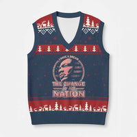 Martin Luther King V-Neck Knit Sweater Vest Retro Black History Month Civil Rights - Wonder Print Shop