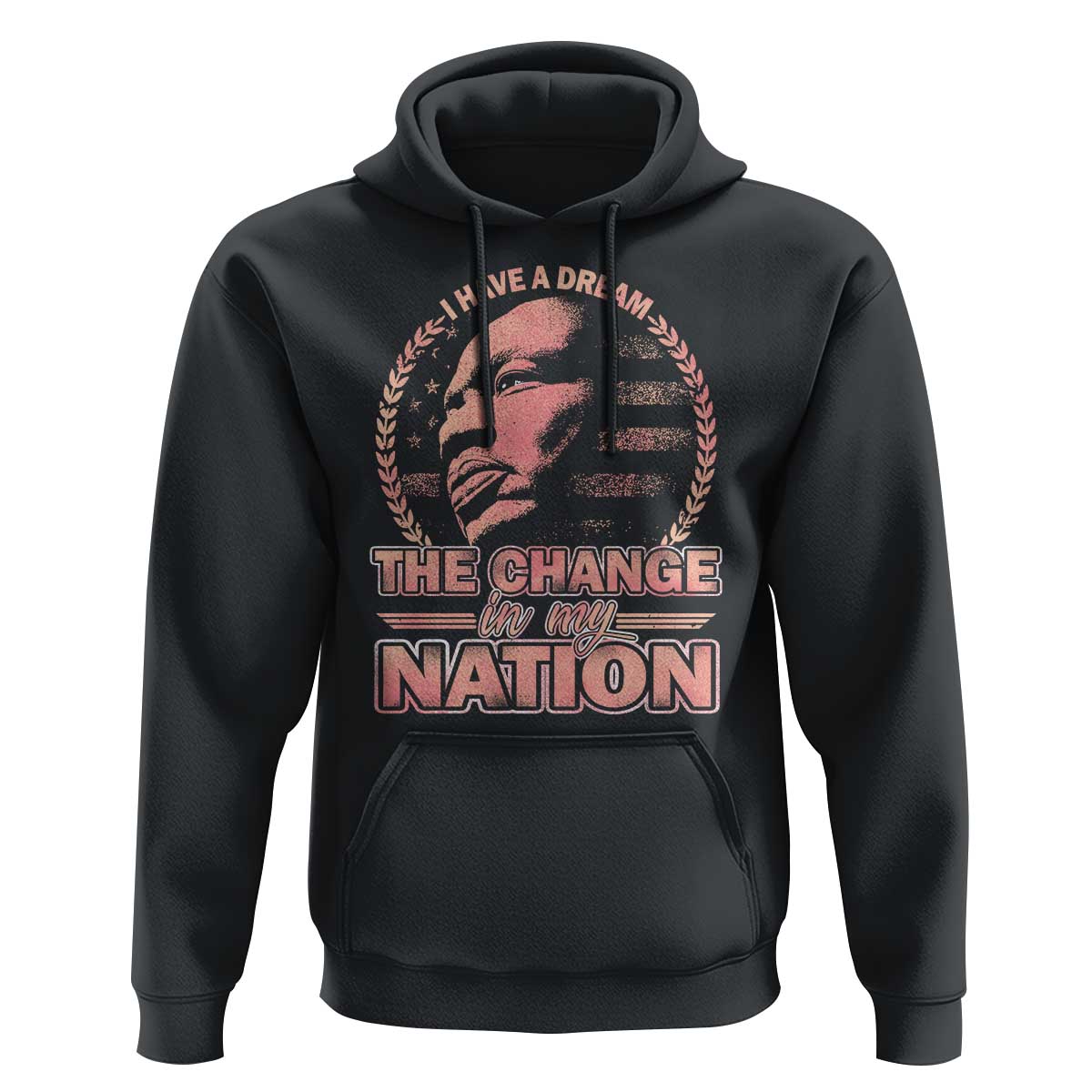 Martin Luther King Hoodie Retro Black History Month Civil Rights - Wonder Print Shop