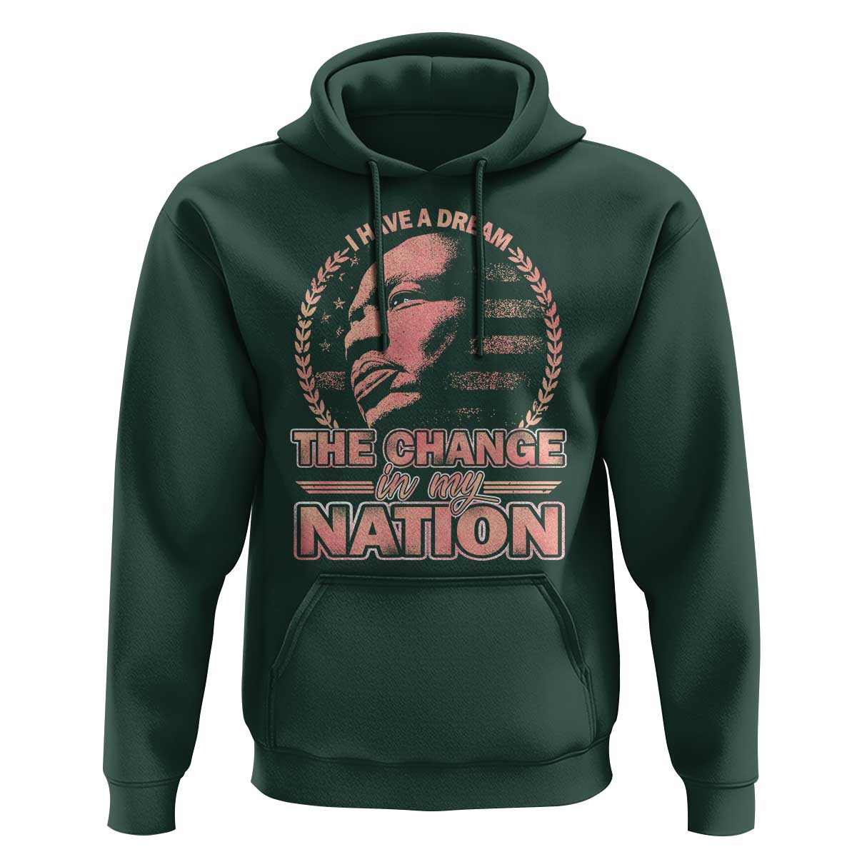 Martin Luther King Hoodie Retro Black History Month Civil Rights - Wonder Print Shop