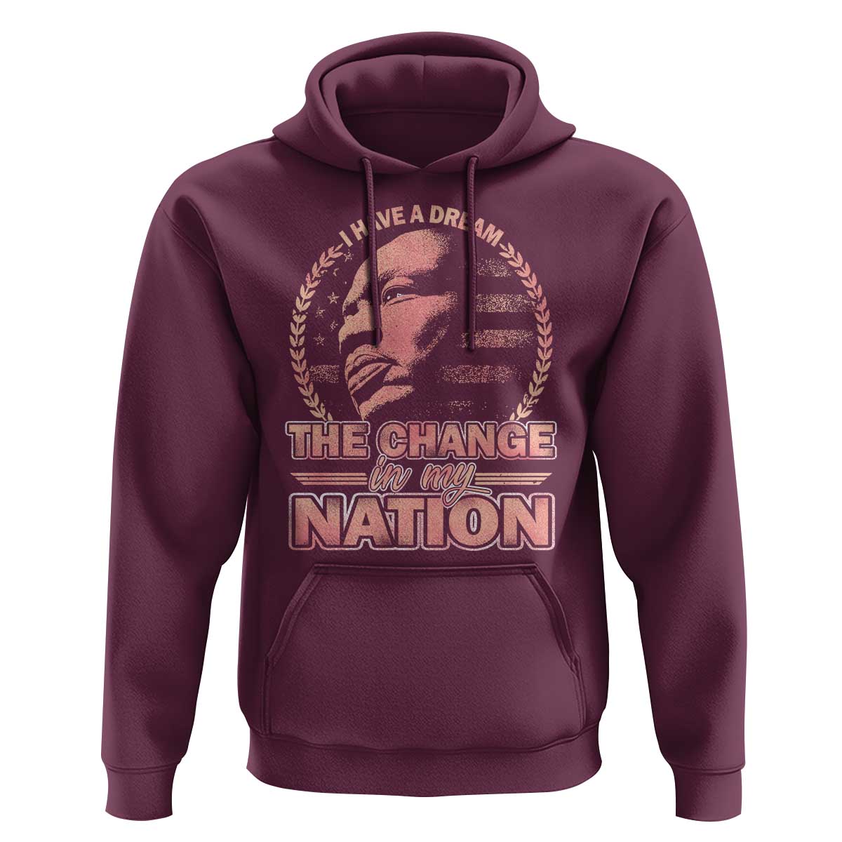 Martin Luther King Hoodie Retro Black History Month Civil Rights - Wonder Print Shop