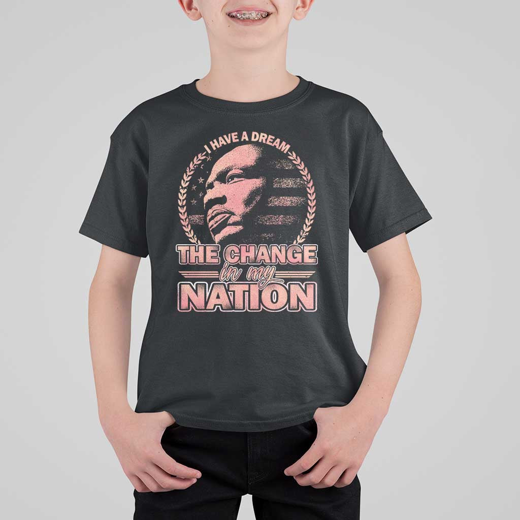 Martin Luther King T Shirt For Kid Retro Black History Month Civil Rights - Wonder Print Shop