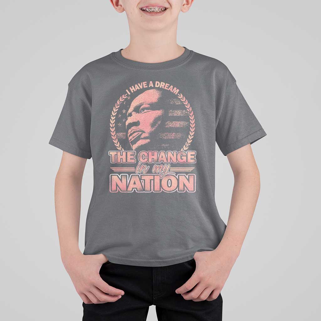 Martin Luther King T Shirt For Kid Retro Black History Month Civil Rights - Wonder Print Shop