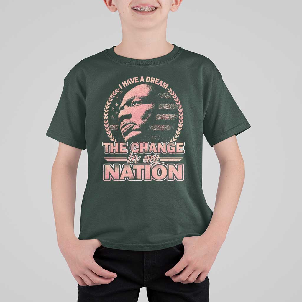 Martin Luther King T Shirt For Kid Retro Black History Month Civil Rights - Wonder Print Shop