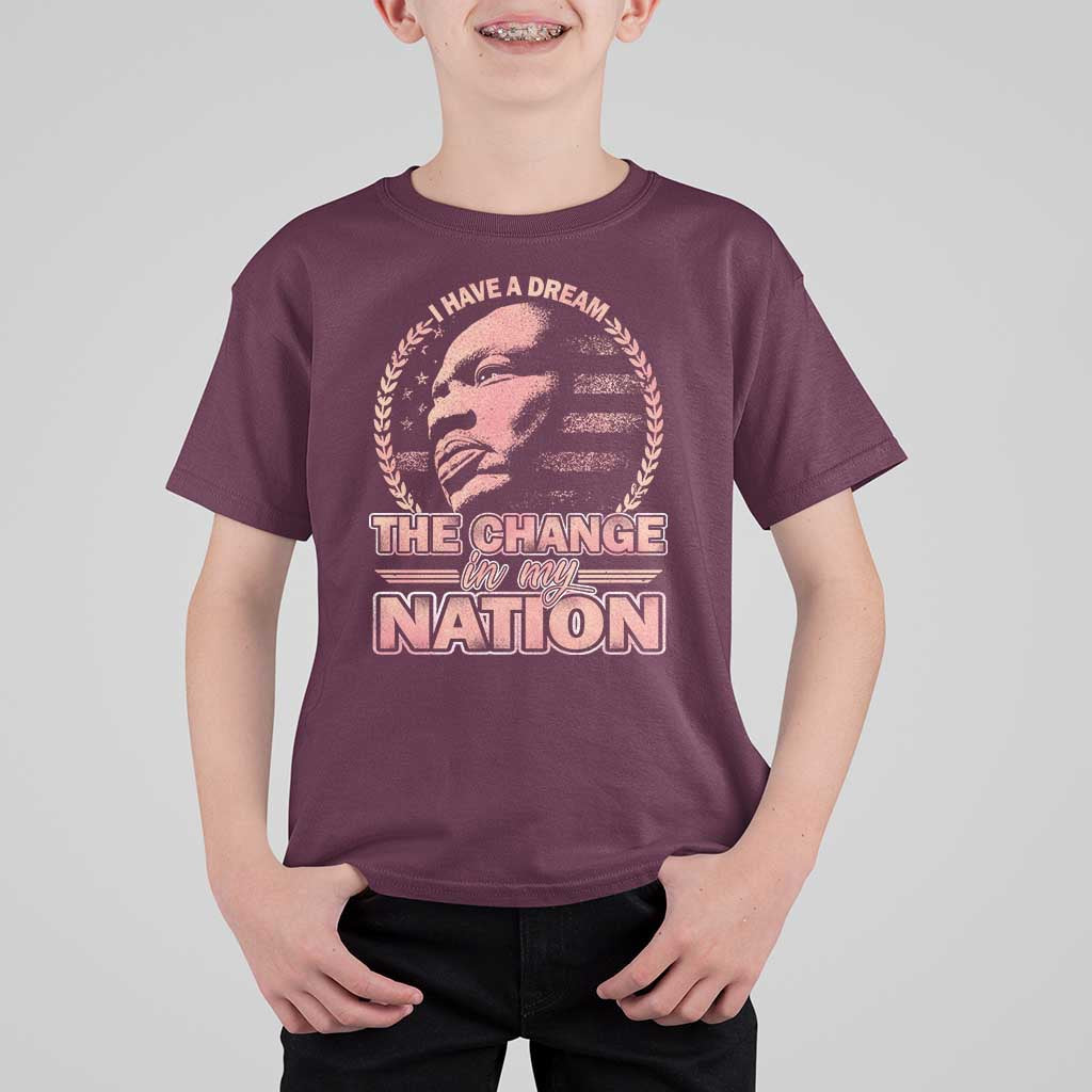 Martin Luther King T Shirt For Kid Retro Black History Month Civil Rights - Wonder Print Shop