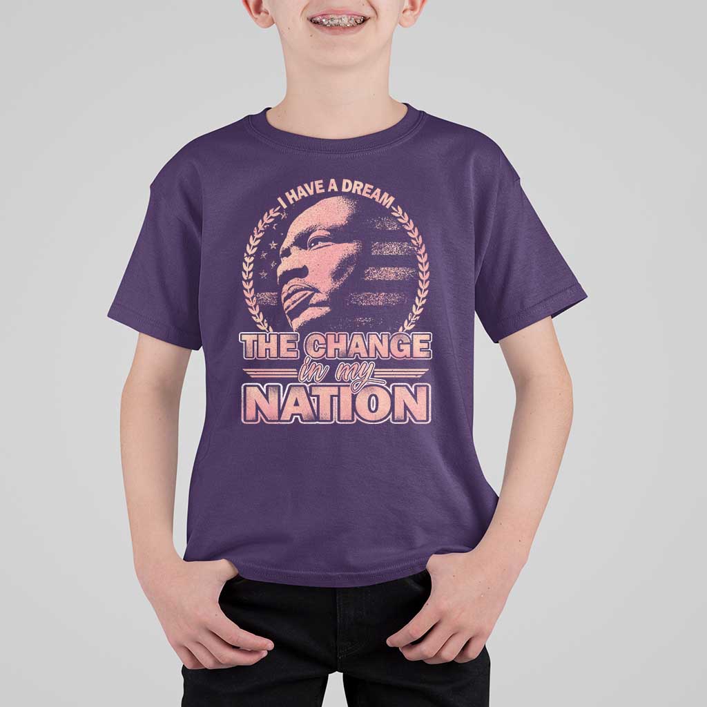 Martin Luther King T Shirt For Kid Retro Black History Month Civil Rights - Wonder Print Shop