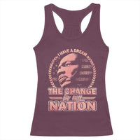 Martin Luther King Racerback Tank Top Retro Black History Month Civil Rights - Wonder Print Shop