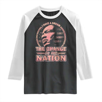 Martin Luther King Raglan Shirt Retro Black History Month Civil Rights - Wonder Print Shop