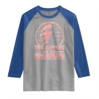 Martin Luther King Raglan Shirt Retro Black History Month Civil Rights - Wonder Print Shop