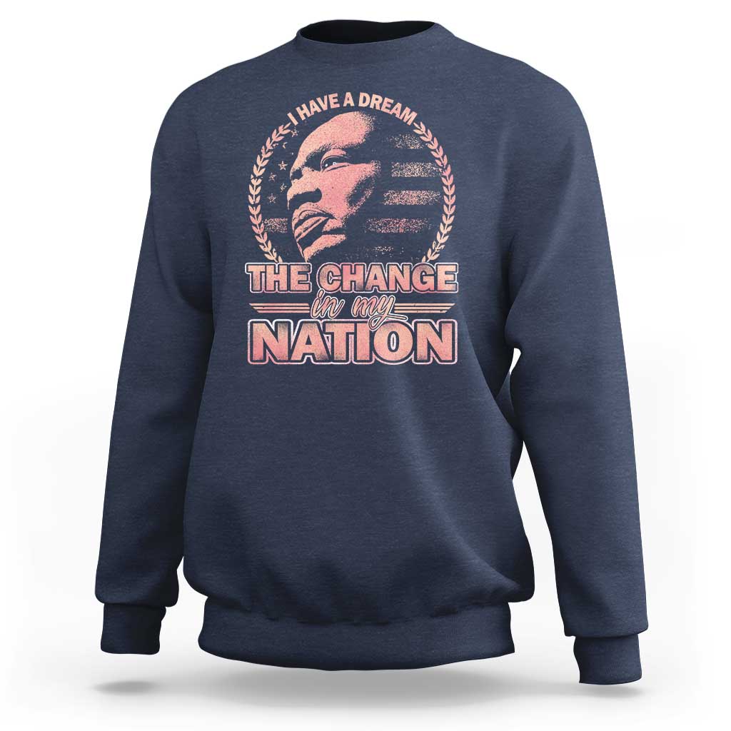 Martin Luther King Sweatshirt Retro Black History Month Civil Rights - Wonder Print Shop