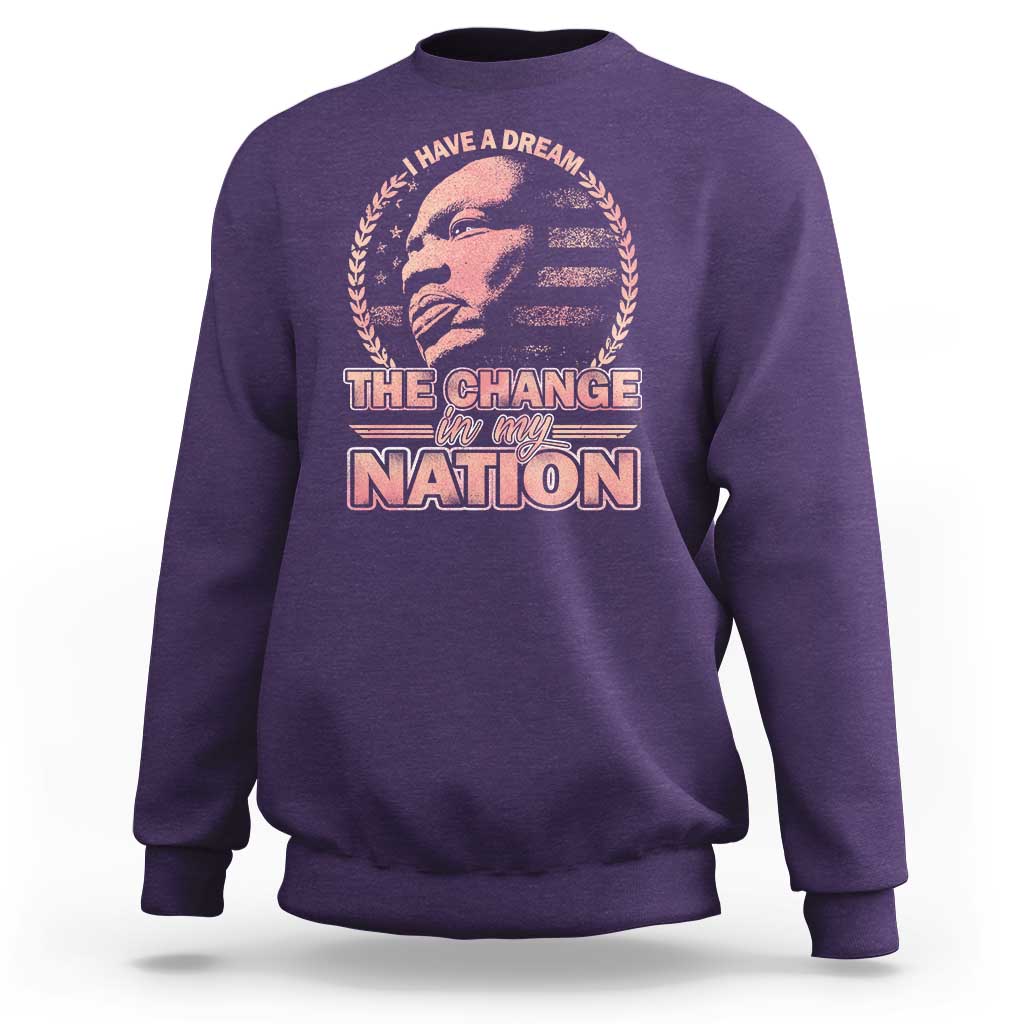 Martin Luther King Sweatshirt Retro Black History Month Civil Rights - Wonder Print Shop