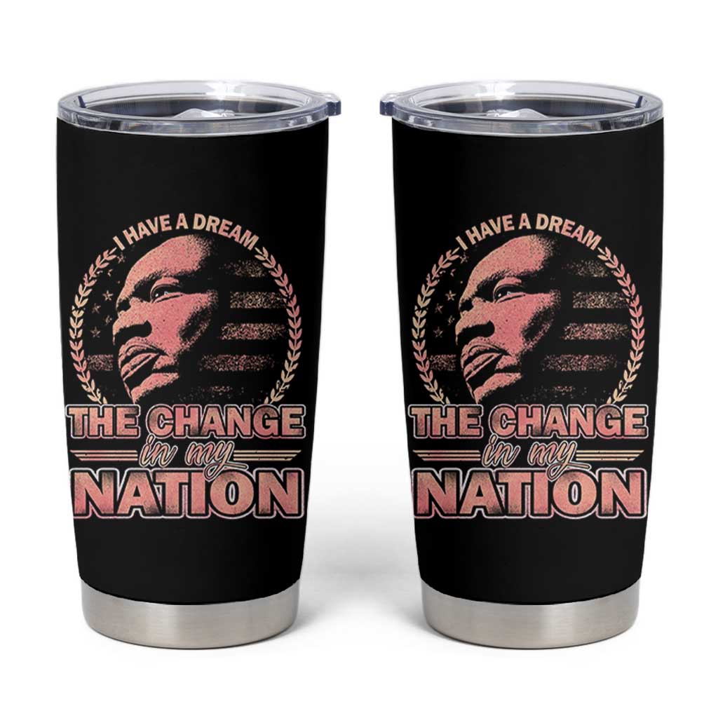 Martin Luther King Tumbler Cup Retro Black History Month Civil Rights - Wonder Print Shop