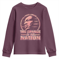 Martin Luther King Youth Sweatshirt Retro Black History Month Civil Rights - Wonder Print Shop